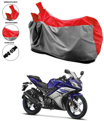 SEBONGO Waterproof Two Wheeler Cover for Yamaha(YZF R15 Ver 2.0, Red)