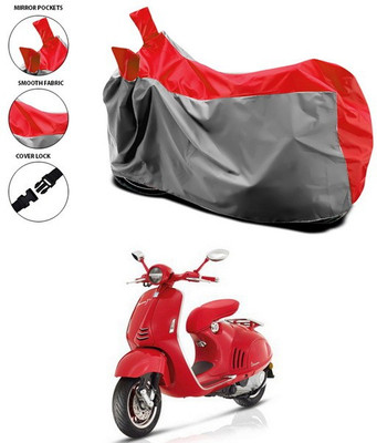 ANTHUB Waterproof Two Wheeler Cover for Vespa(Vespa, Red)