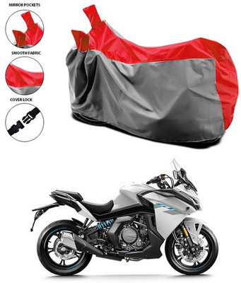 SEBONGO Waterproof Two Wheeler Cover for Universal For Bike(GT650R, Red)