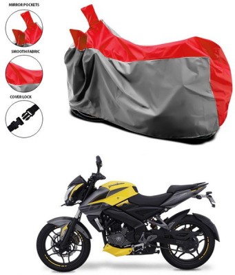 ANTHUB Waterproof Two Wheeler Cover for Bajaj(Pulsar 200 NS DTS-i, Red)