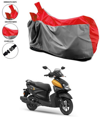 ANTHUB Waterproof Two Wheeler Cover for Yamaha(Ray ZR, Red, Grey)