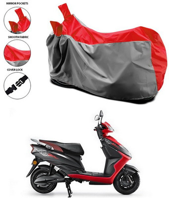 SEBONGO Waterproof Two Wheeler Cover for Ampere(Red)