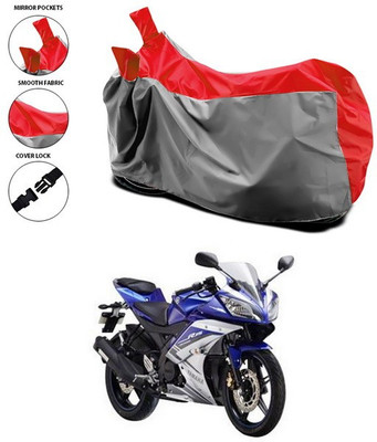 ANTHUB Waterproof Two Wheeler Cover for Yamaha(R15 V3, Red)