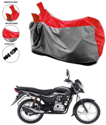 SEBONGO Waterproof Two Wheeler Cover for Bajaj(Platina 100 DTS-i, Red)