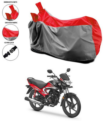 ANTHUB Waterproof Two Wheeler Cover for Honda(Dream Yuga, Red)