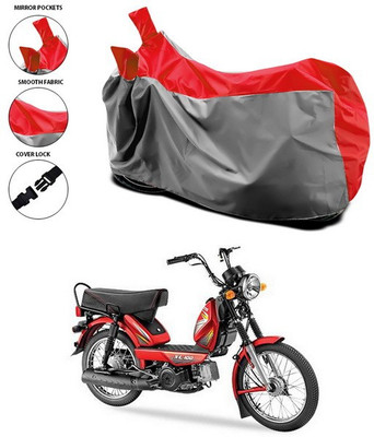 ANTHUB Waterproof Two Wheeler Cover for TVS(Heavy Duty Super XL, Red, Grey)