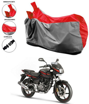 SEBONGO Waterproof Two Wheeler Cover for Bajaj(Pulsar 180 DTS-i, Red)