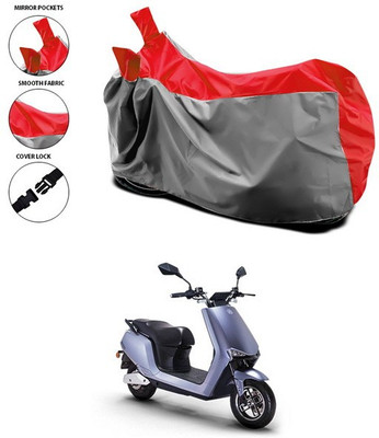 SEBONGO Waterproof Two Wheeler Cover for Universal For Bike(Red)