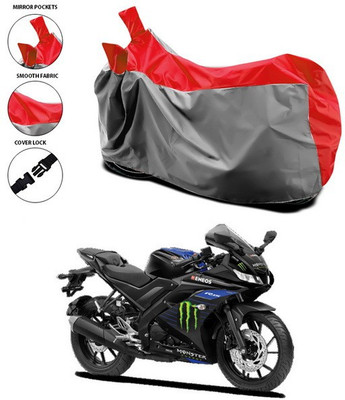 ANTHUB Waterproof Two Wheeler Cover for Yamaha(R15 V3, Red)