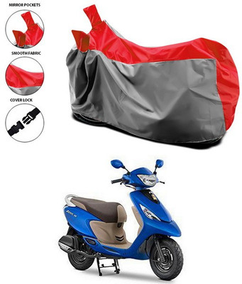 SEBONGO Waterproof Two Wheeler Cover for TVS(Scooty Zest 110, Multicolor)