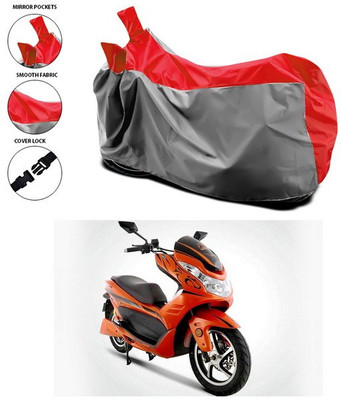 SEBONGO Waterproof Two Wheeler Cover for Okinawa(Red)