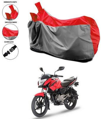 SEBONGO Waterproof Two Wheeler Cover for Bajaj(Pulsar 135 LS DTS-i, Red)