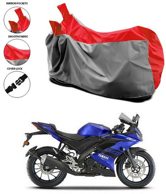 SEBONGO Waterproof Two Wheeler Cover for Yamaha(R15 V3, Red)