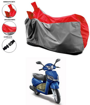 ANTHUB Waterproof Two Wheeler Cover for Mahindra(Gusto, Red)