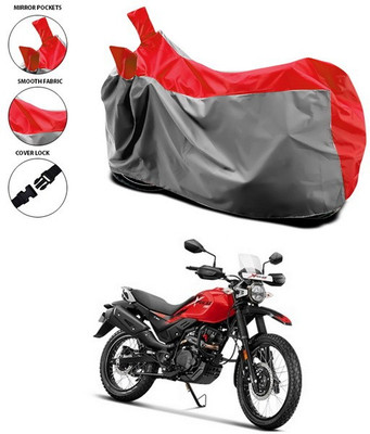 ANTHUB Waterproof Two Wheeler Cover for Hero(Xpulse 200T, Red, Grey)