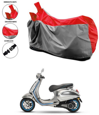 ANTHUB Waterproof Two Wheeler Cover for Vespa(Piaggio Vespa, Red)