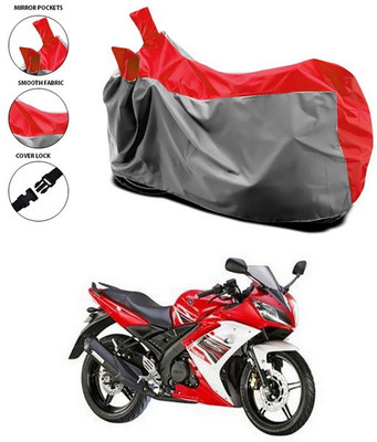 ANTHUB Waterproof Two Wheeler Cover for Yamaha(YZF R15 S, Red)
