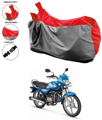 SEBONGO Waterproof Two Wheeler Cover for Hero(HF Deluxe, Red)
