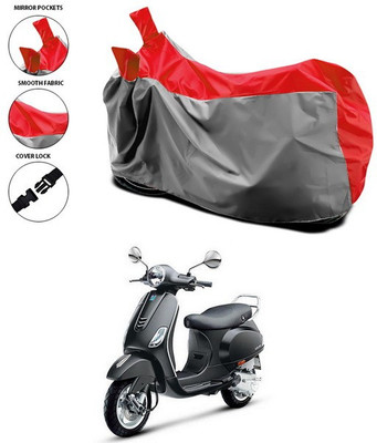 ANTHUB Waterproof Two Wheeler Cover for Vespa(Vespa VXL 125, Red)
