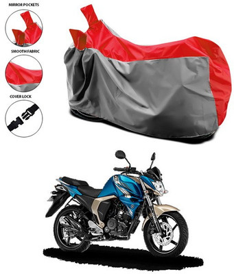 ANTHUB Waterproof Two Wheeler Cover for Yamaha(FZ, Red, Grey)