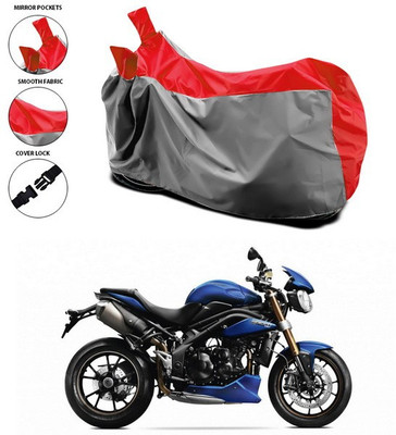 SEBONGO Waterproof Two Wheeler Cover for Triumph(Red)