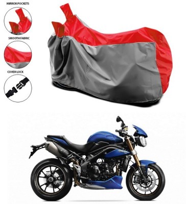 ANTHUB Waterproof Two Wheeler Cover for Triumph(Red)