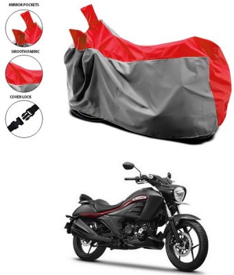 SEBONGO Waterproof Two Wheeler Cover for Suzuki(Intruder, Red)