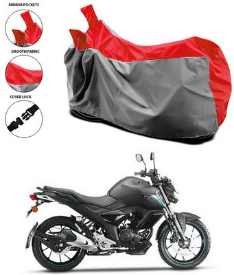 SEBONGO Waterproof Two Wheeler Cover for Yamaha(FZ, Red)