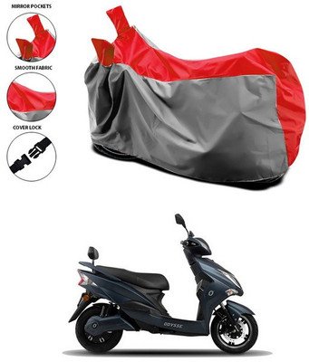ANTHUB Waterproof Two Wheeler Cover for Universal For Bike(Red, Grey)