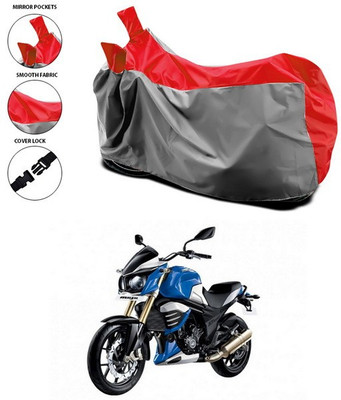 SEBONGO Waterproof Two Wheeler Cover for Mahindra(Mojo, Red)