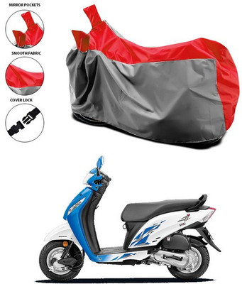 SEBONGO Waterproof Two Wheeler Cover for Honda(Activa i, Red)