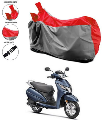 SEBONGO Waterproof Two Wheeler Cover for Honda(Activa 125, Red)