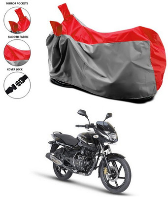 SEBONGO Waterproof Two Wheeler Cover for Bajaj(Pulsar 150, Red)
