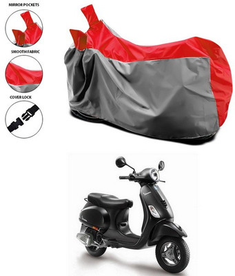 ANTHUB Waterproof Two Wheeler Cover for Vespa(Piaggio Vespa, Red)
