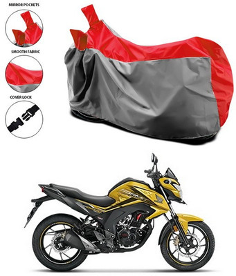 AutoGalaxy Waterproof Two Wheeler Cover for Honda(CB Hornet 160, Red)