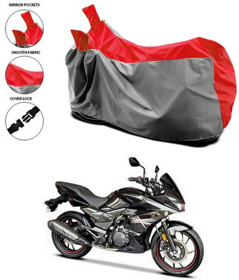 SEBONGO Waterproof Two Wheeler Cover for Hero(Xtreme 200S, Red)