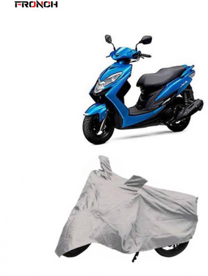 FRONCH Waterproof Two Wheeler Cover for Suzuki(Swish, Silver)