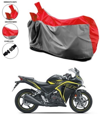 ANTHUB Waterproof Two Wheeler Cover for Honda(CBR 250R, Red)