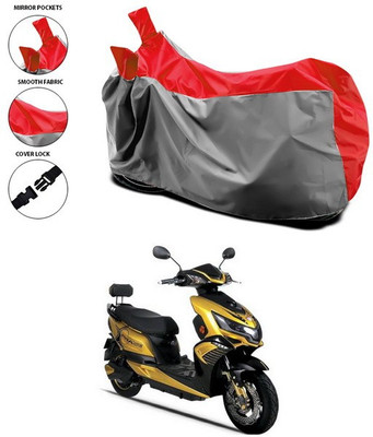 SEBONGO Waterproof Two Wheeler Cover for Okinawa(Praise, Red)