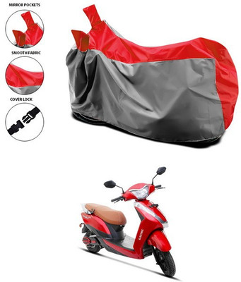 ANTHUB Waterproof Two Wheeler Cover for Ampere(Magnus, Red)