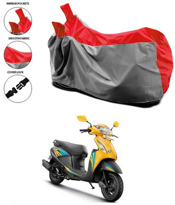 SEBONGO Waterproof Two Wheeler Cover for Hero(Pleasure, Red)