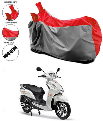 ANTHUB Waterproof Two Wheeler Cover for Ampere(Magnus, Red)
