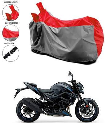 SEBONGO Waterproof Two Wheeler Cover for Suzuki(Gixxer, Red)