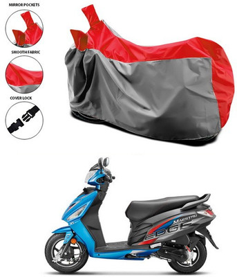 ANTHUB Waterproof Two Wheeler Cover for Hero(Maestro Edge, Red, Grey)