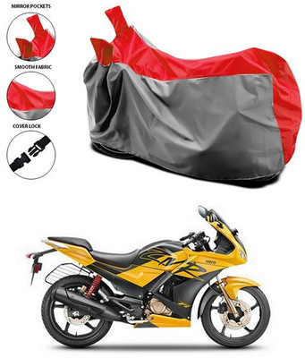 ANTHUB Waterproof Two Wheeler Cover for Hero(Karizma ZMR, Red, Grey)