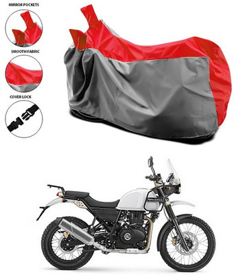 ANTHUB Waterproof Two Wheeler Cover for Royal Enfield(Himalayan, Red)