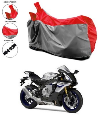 ANTHUB Waterproof Two Wheeler Cover for Yamaha(YZF R1M, Red)