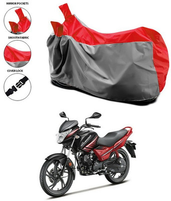 SEBONGO Waterproof Two Wheeler Cover for Hero(Glamour, Red)