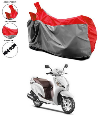 SEBONGO Waterproof Two Wheeler Cover for Honda(Aviator, Red)