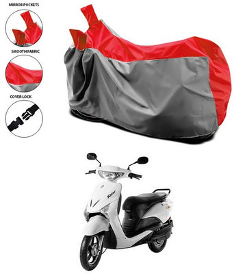 SEBONGO Waterproof Two Wheeler Cover for Indus(Yo Xplor, Red)